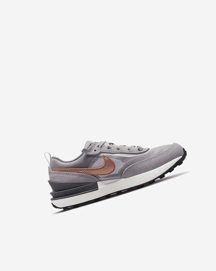 White / Grey / Metal Red Brown Nike Waffle One Boys' Sneakers | CA_2616