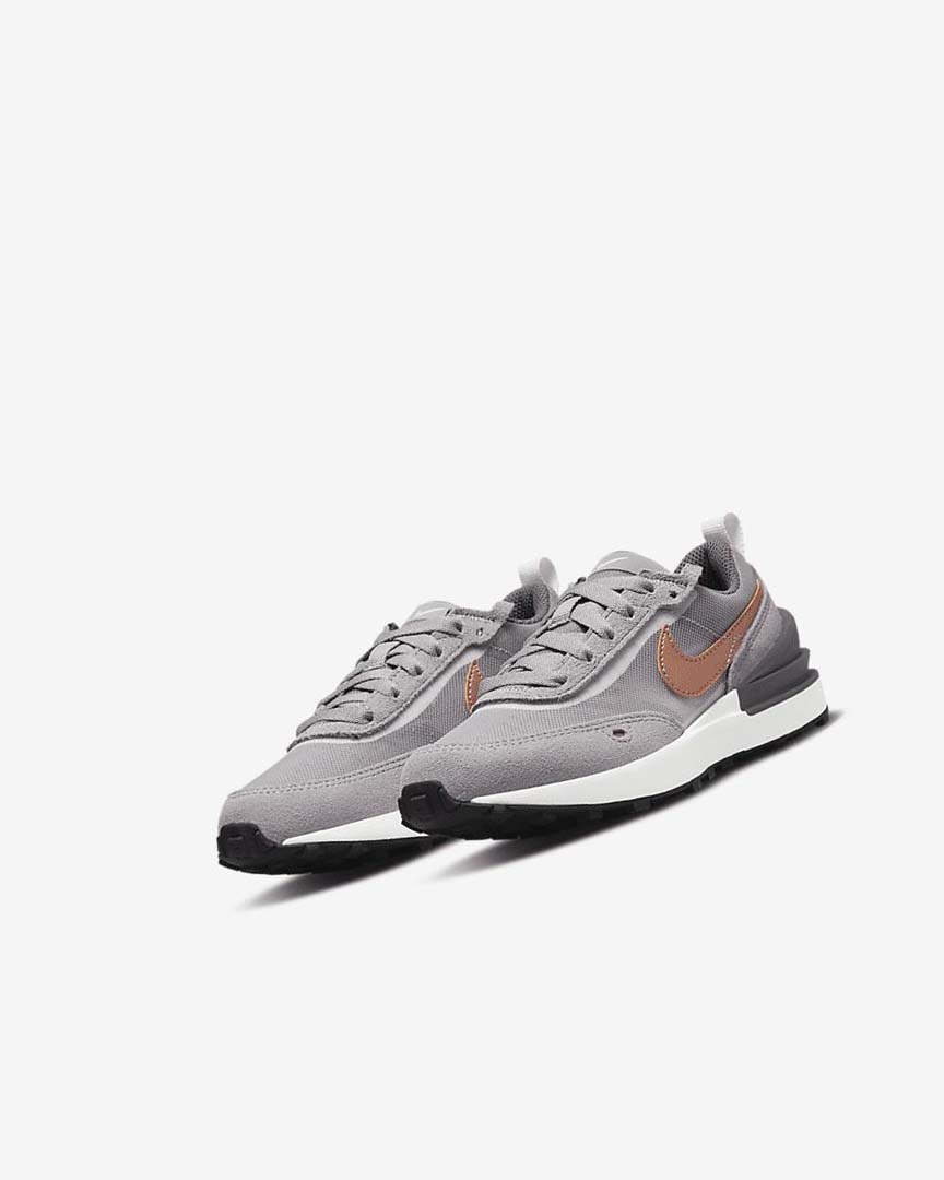 White / Grey / Metal Red Brown Nike Waffle One Boys' Sneakers | CA_2616