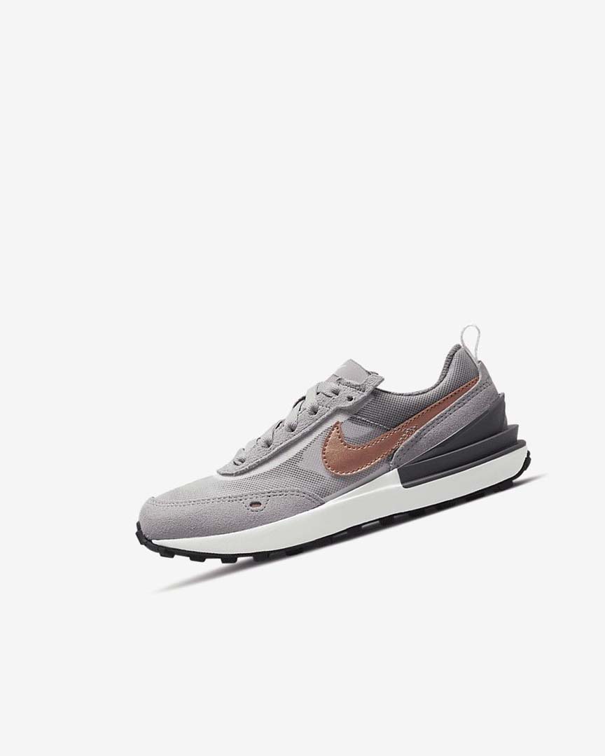 White / Grey / Metal Red Brown Nike Waffle One Boys\' Sneakers | CA_2616