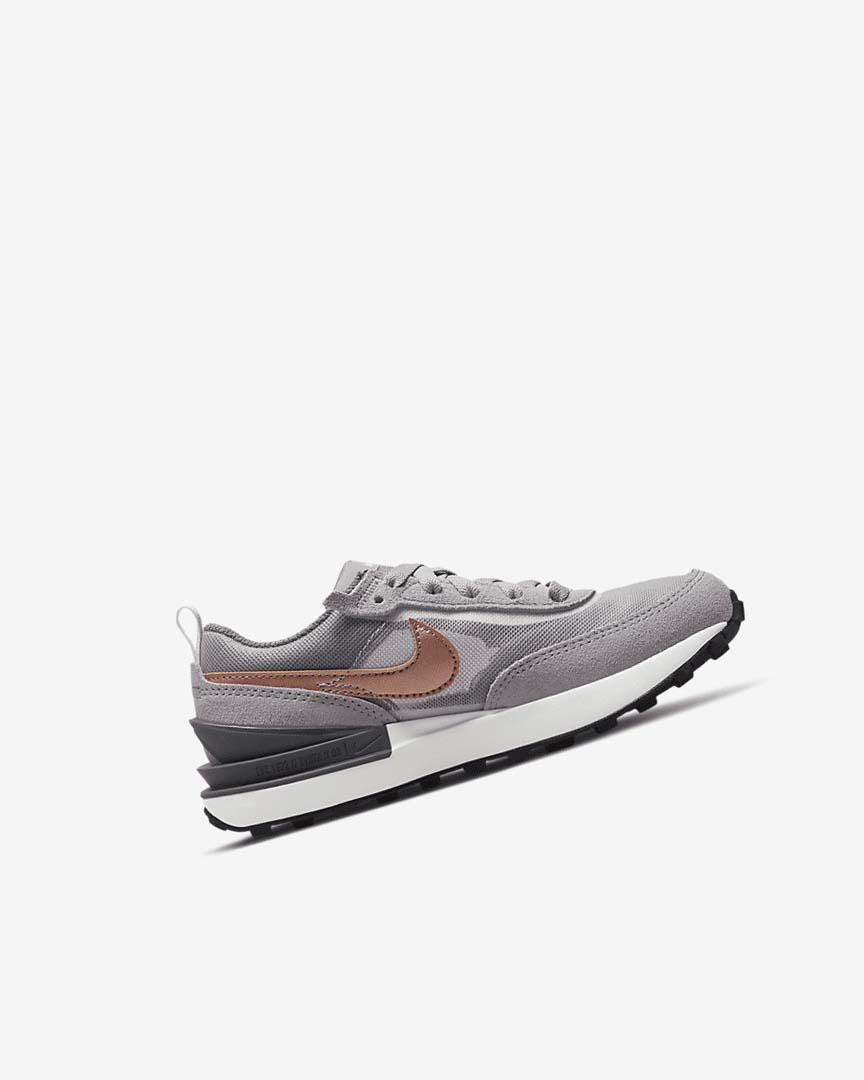 White / Grey / Metal Red Brown Nike Waffle One Girls' Sneakers | CA_2921