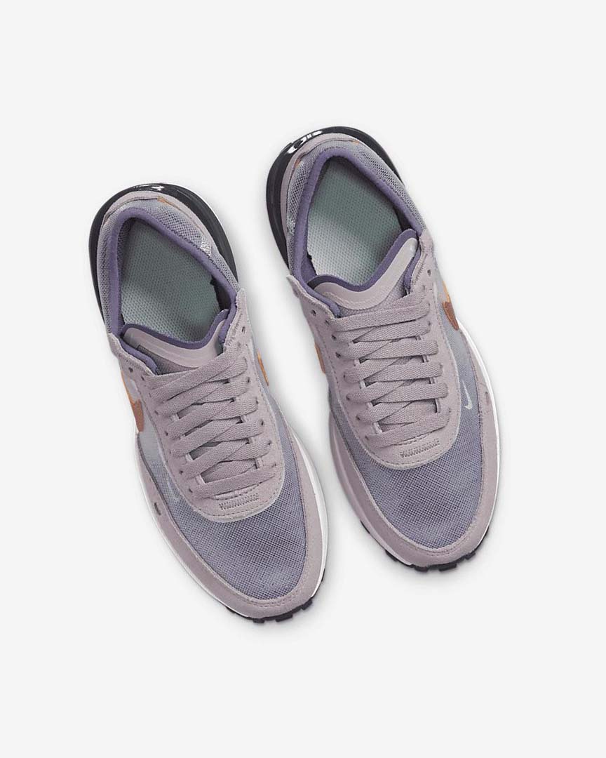 White / Grey / Metal Red Brown Nike Waffle One Boys' Sneakers | CA_3083