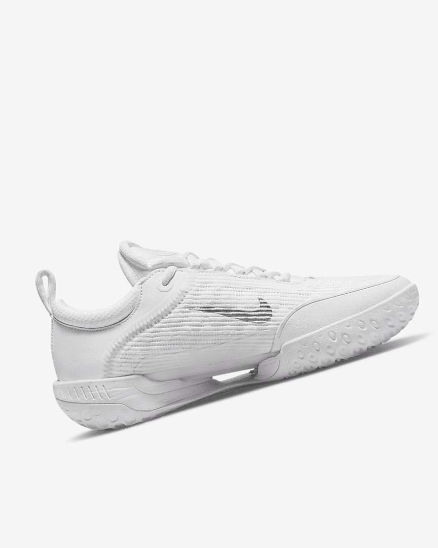 White / Grey / Metal Silver Nike Court Zoom NXT Women's Tennis Shoes | CA_5447