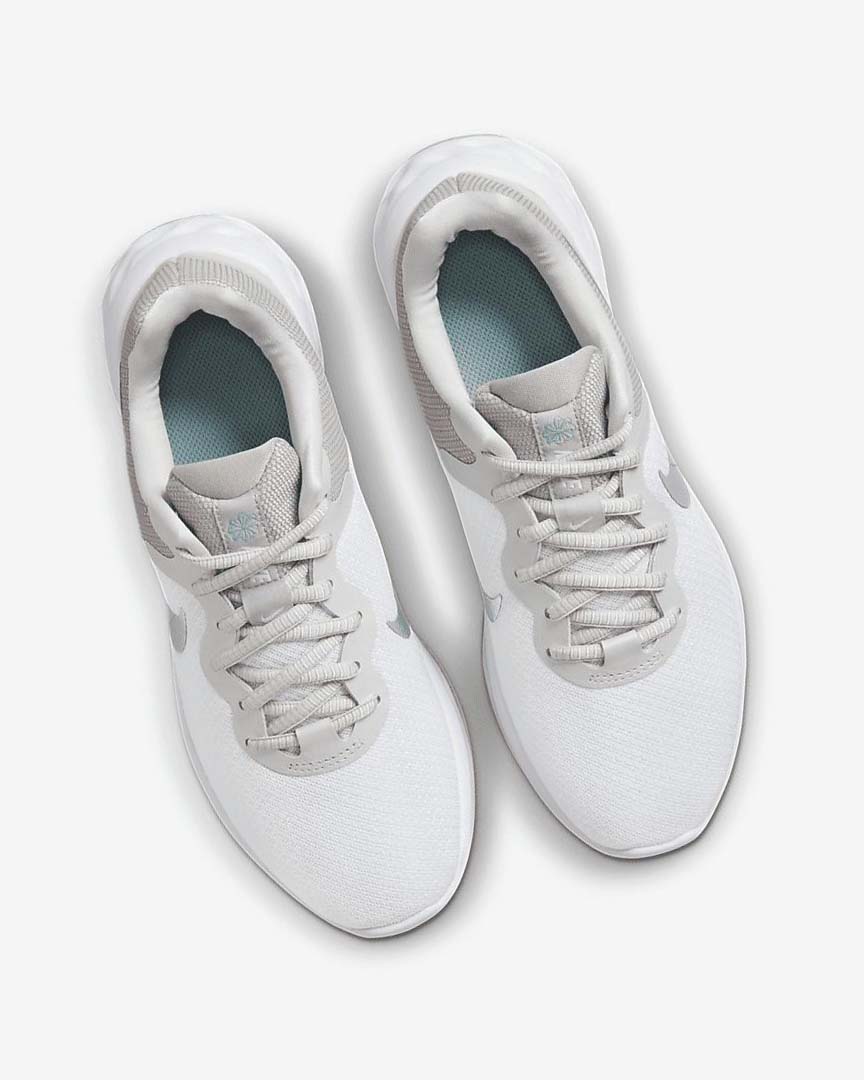 White / Grey Nike Revolution 6 Next Nature Premium Women's Running Shoes | CA_4998