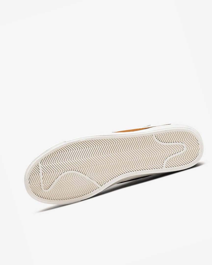 White / Grey / Orange Nike Blazer Low '77 Jumbo Men's Sneakers | CA_2511