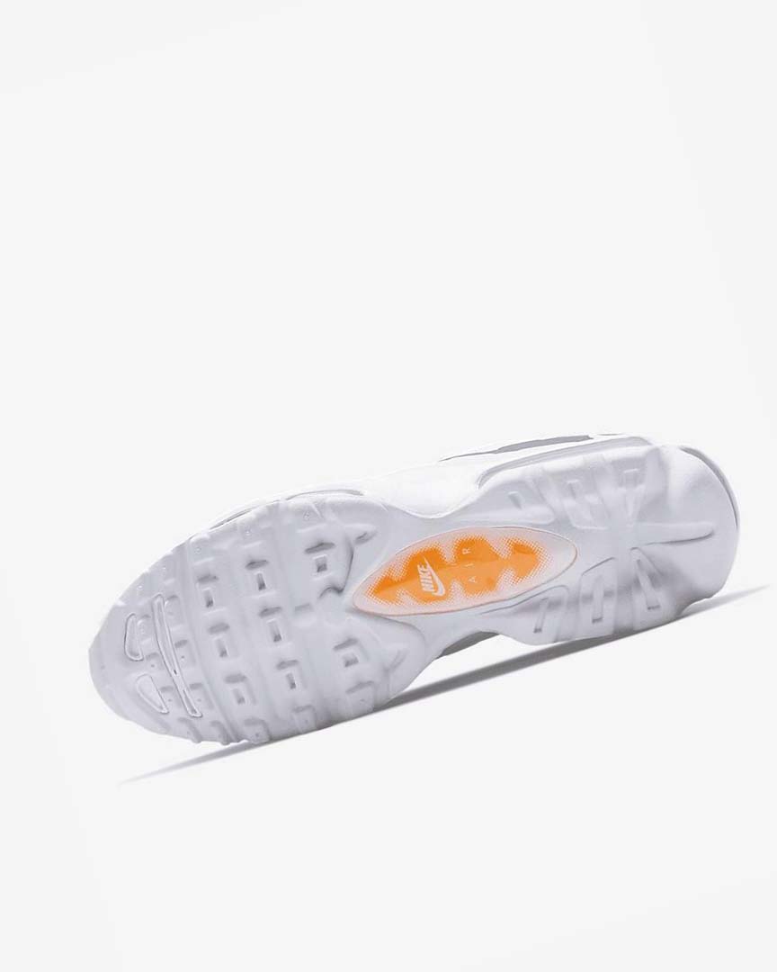 White / Grey / Orange / White Nike Air Max 95 Ultra Men's Casual Shoes | CA_5273