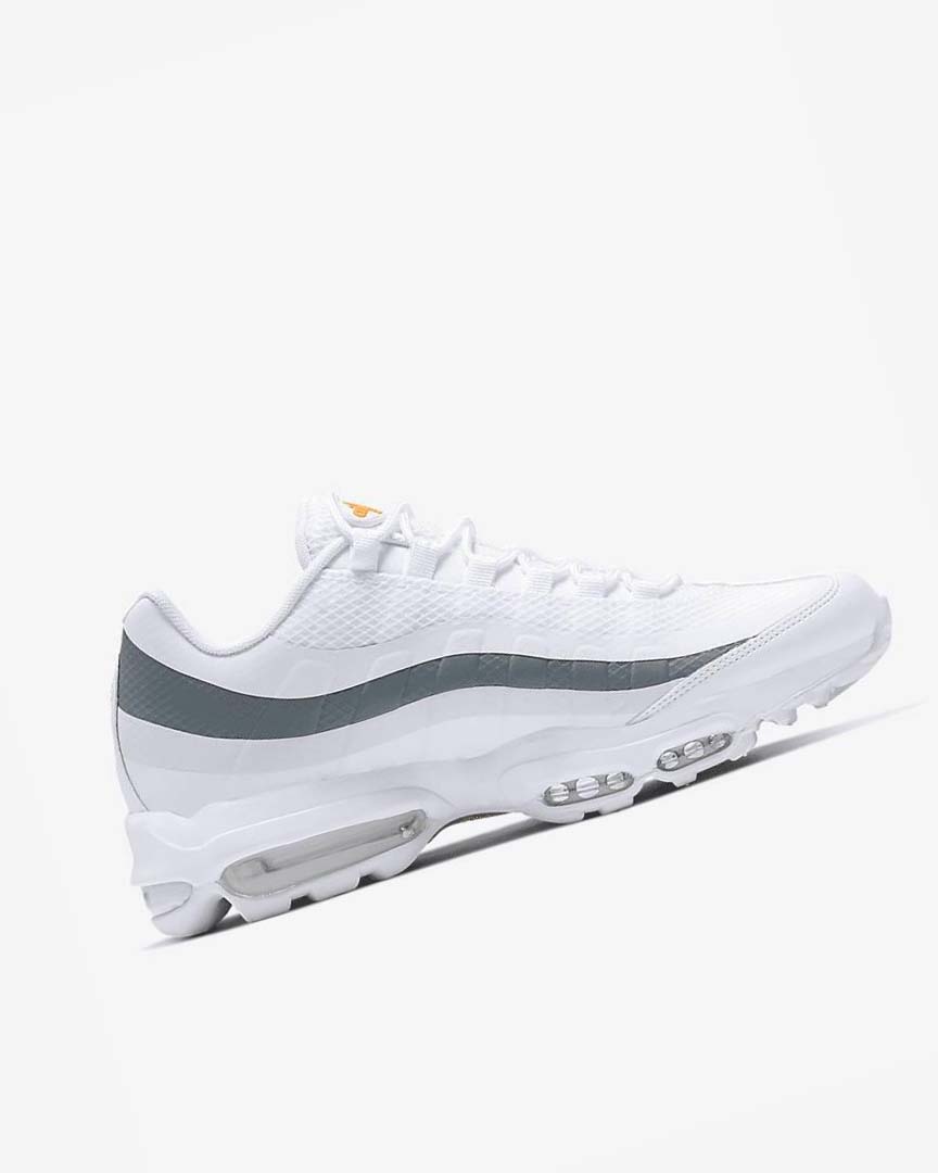 White / Grey / Orange / White Nike Air Max 95 Ultra Men's Casual Shoes | CA_5273