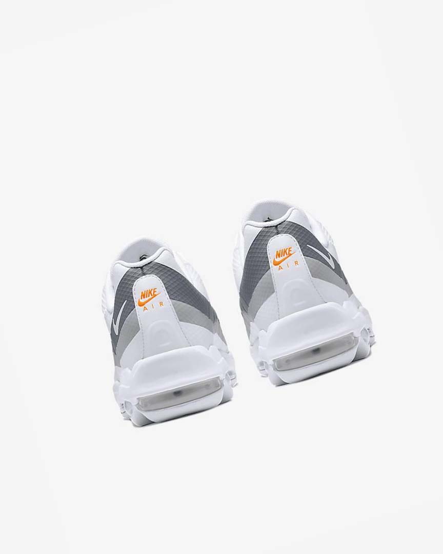 White / Grey / Orange / White Nike Air Max 95 Ultra Men's Casual Shoes | CA_5273