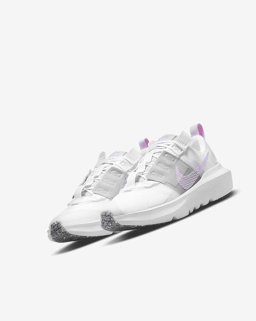 White / Grey / Pink / Purple Nike Crater Impact Boys' Sneakers | CA_2355