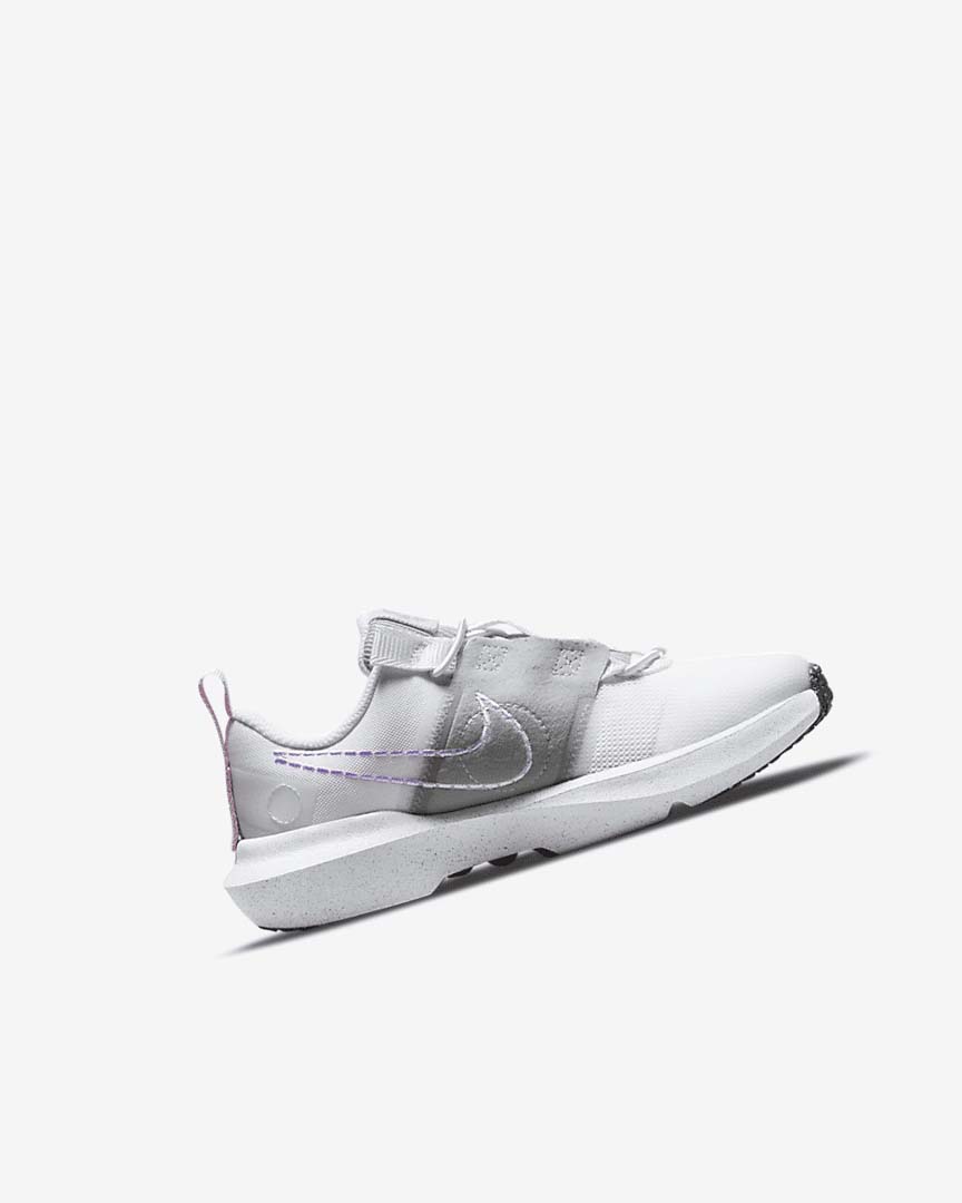 White / Grey / Pink / Purple Nike Crater Impact Girls' Sneakers | CA_3134