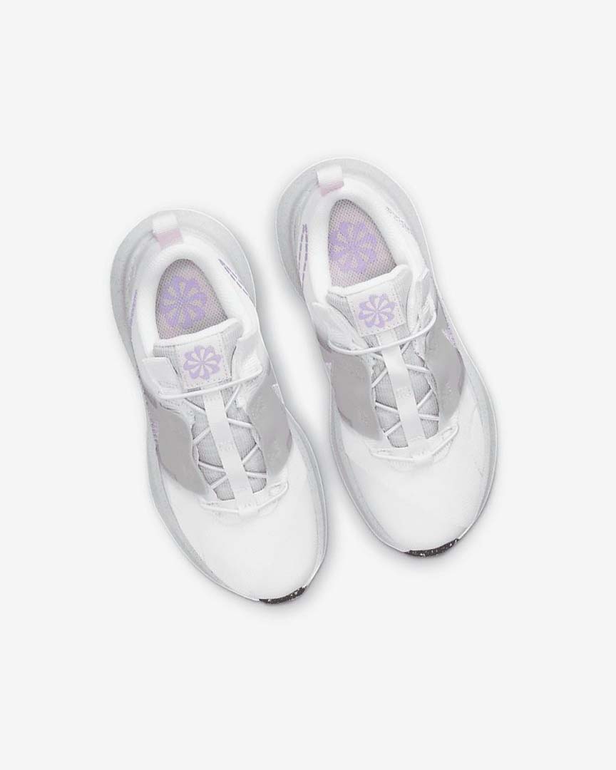 White / Grey / Pink / Purple Nike Crater Impact Girls' Sneakers | CA_3134