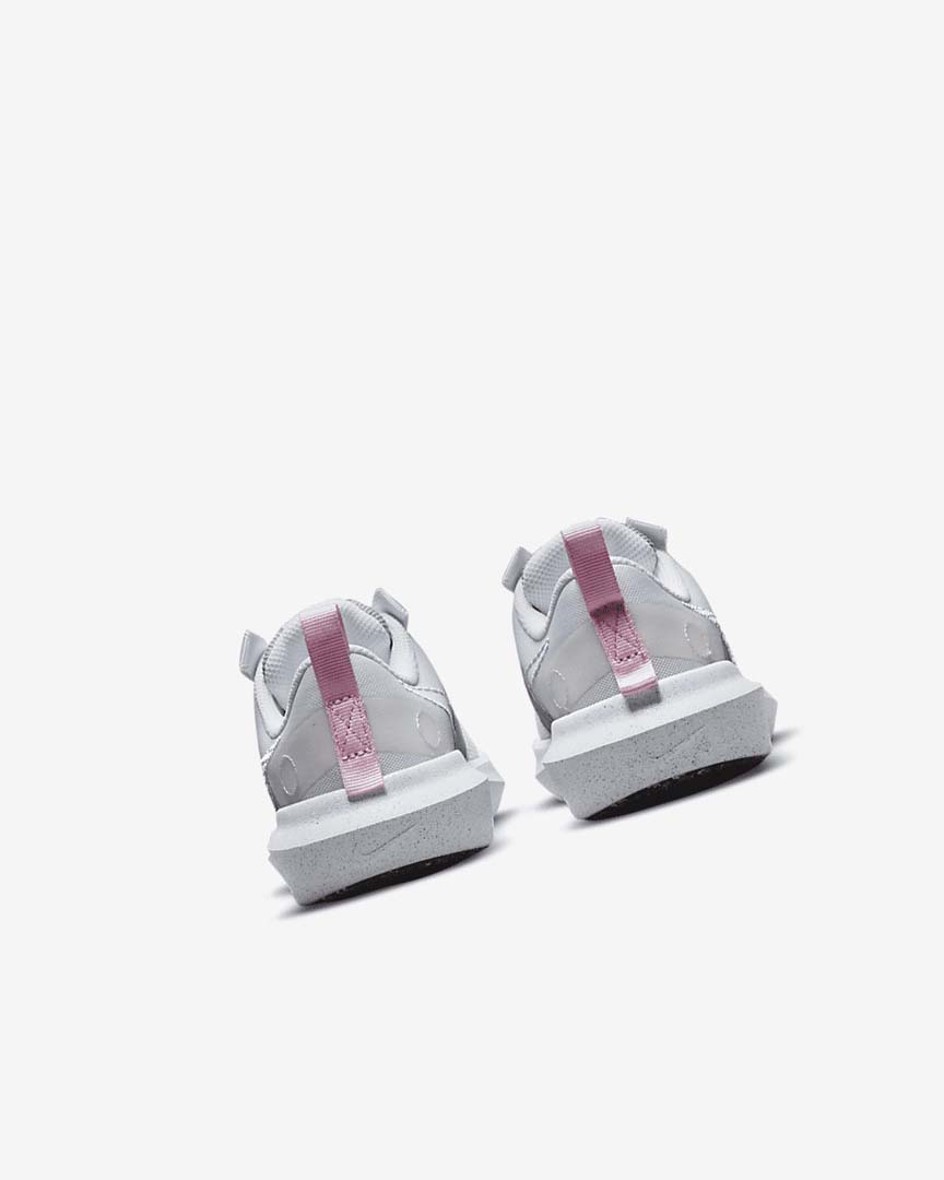 White / Grey / Pink / Purple Nike Crater Impact Girls' Sneakers | CA_3134