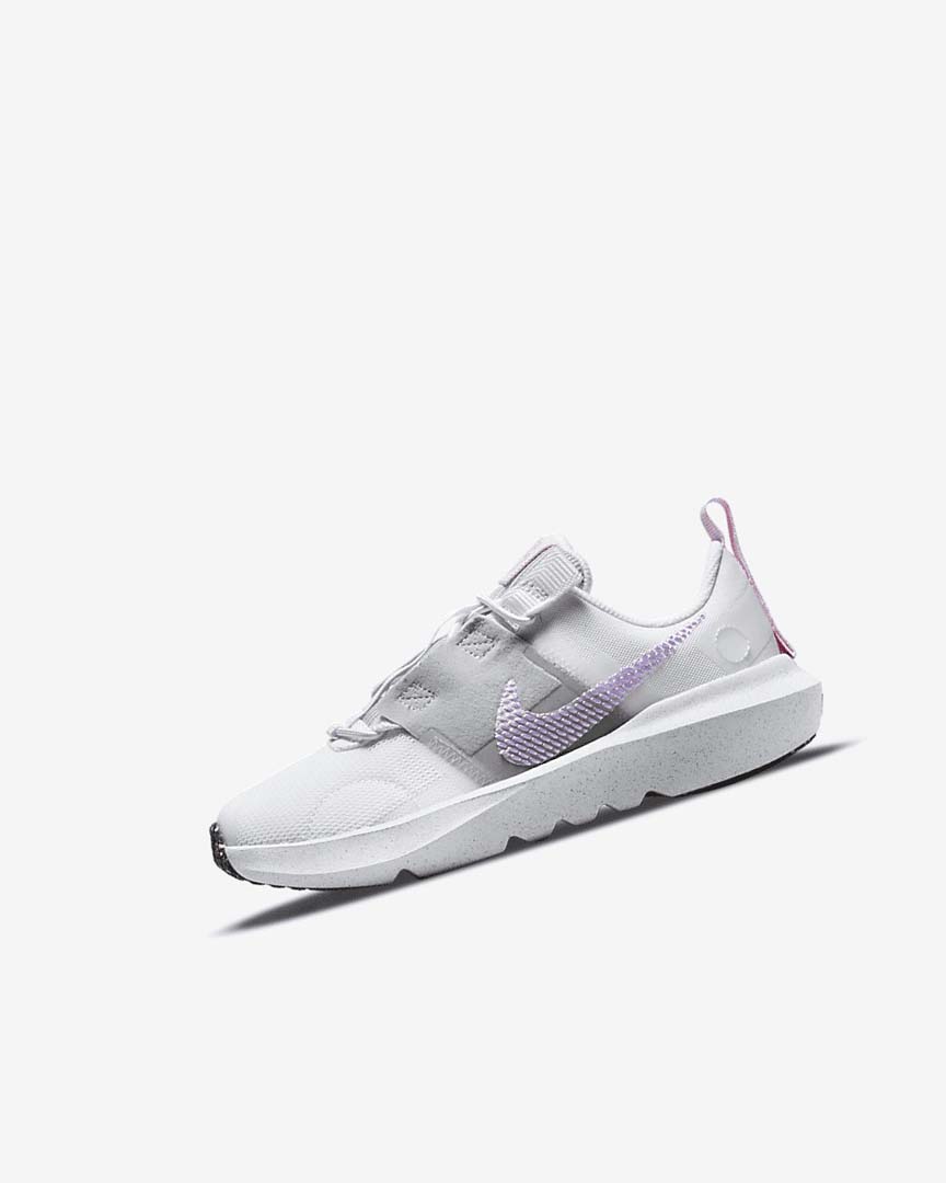 White / Grey / Pink / Purple Nike Crater Impact Girls\' Sneakers | CA_3134