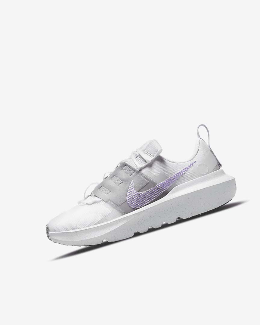 White / Grey / Pink / Purple Nike Crater Impact Girls\' Sneakers | CA_4522