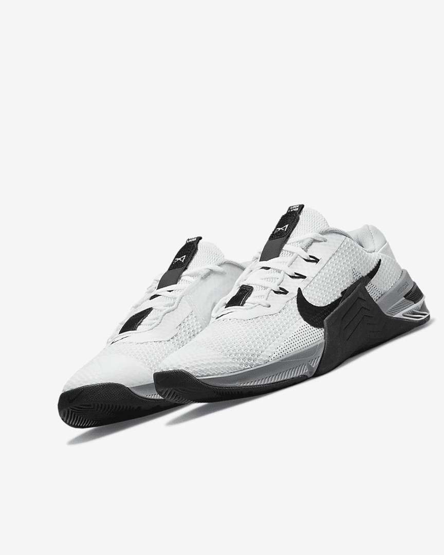 White / Grey / Platinum / Black Nike Metcon 7 Women's Training Shoes | CA_2984
