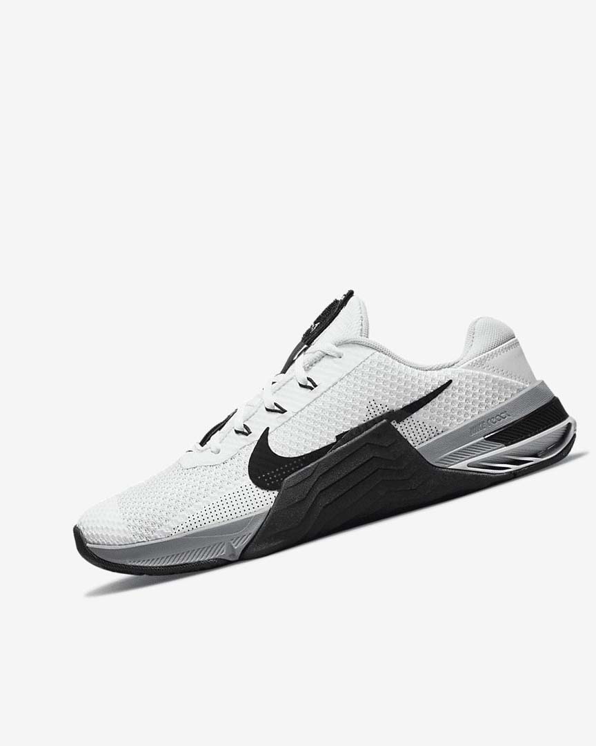 White / Grey / Platinum / Black Nike Metcon 7 Women\'s Training Shoes | CA_2984