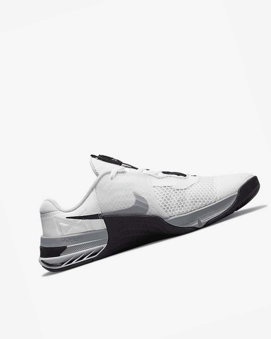 White / Grey / Platinum / Black Nike Metcon 7 Men's Training Shoes | CA_5533