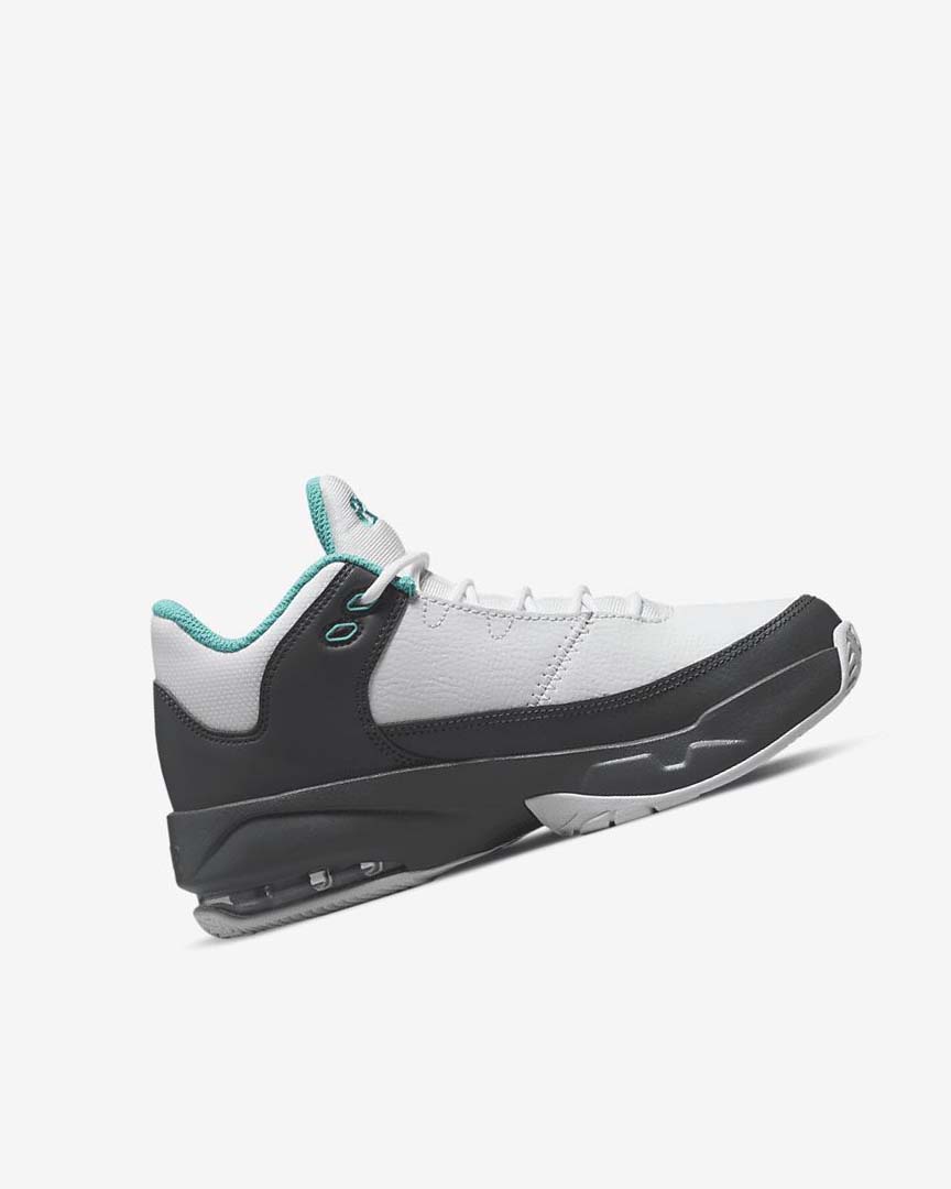 White / Grey / Turquoise Nike Jordan Max Aura 3 Boys' Basketball Shoes | CA_5448