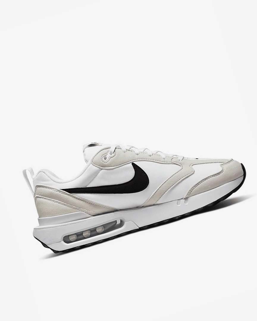 White / Light Beige / Black Nike Air Max Dawn Men's Sneakers | CA_4729