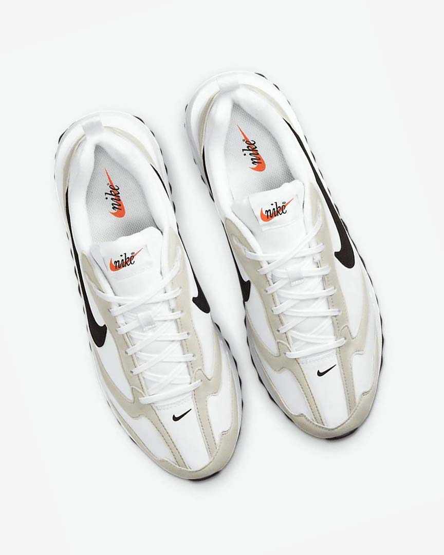 White / Light Beige / Black Nike Air Max Dawn Men's Sneakers | CA_4729