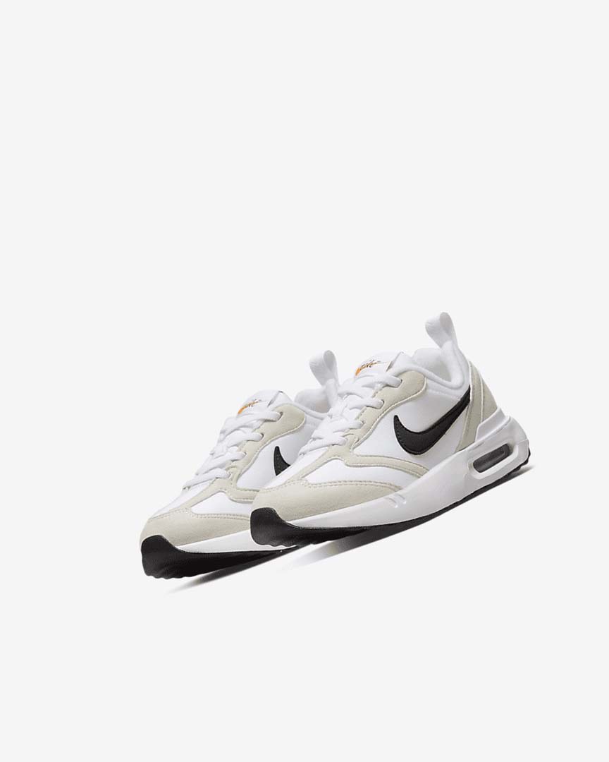 White / Light Beige / Black Nike Air Max Dawn Boys' Sneakers | CA_5040