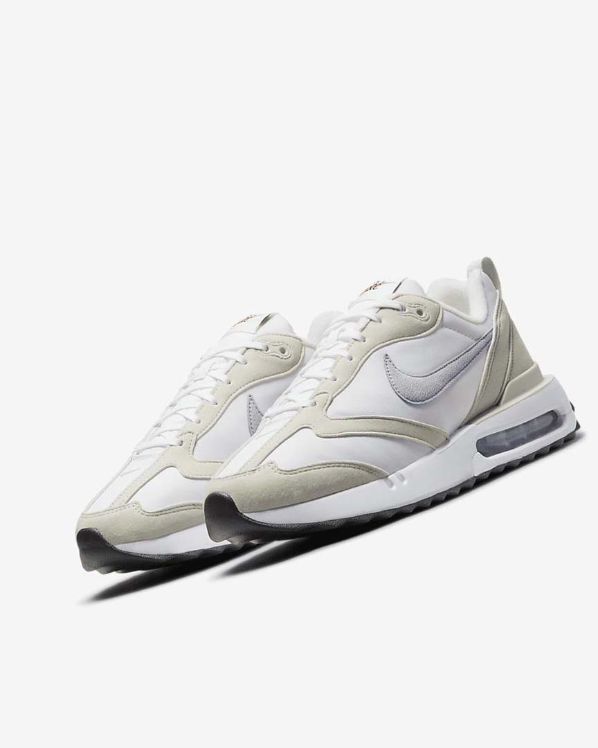 White / Light Beige / Black / Purple Nike Air Max Dawn Women's Sneakers | CA_2978
