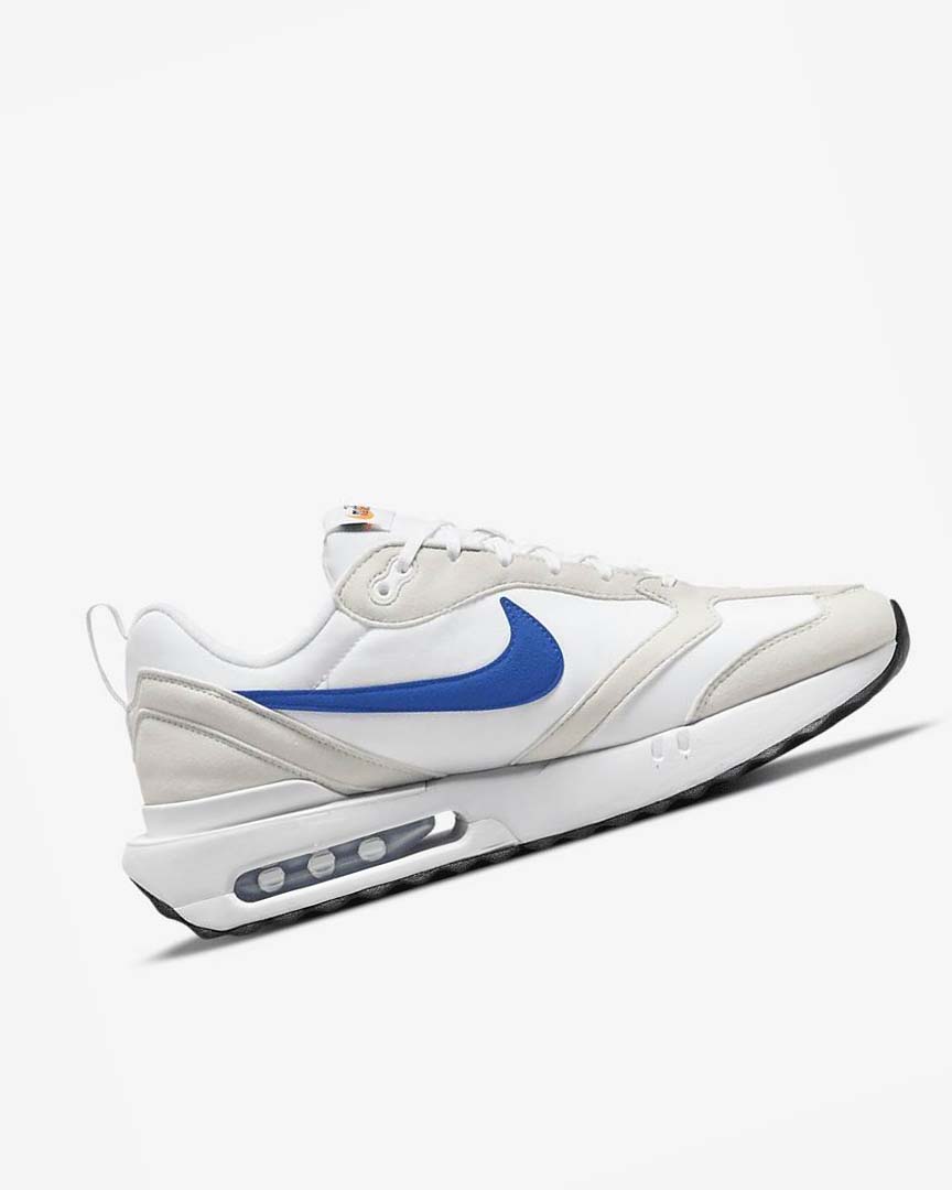 White / Light Beige / Black / Royal Nike Air Max Dawn Men's Sneakers | CA_1193