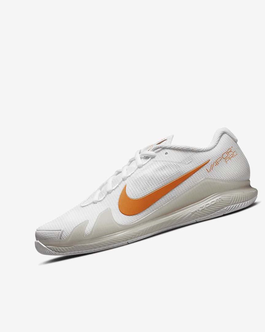 White / Light Beige / Blue Nike Court Air Zoom Vapor Pro Women\'s Tennis Shoes | CA_4988