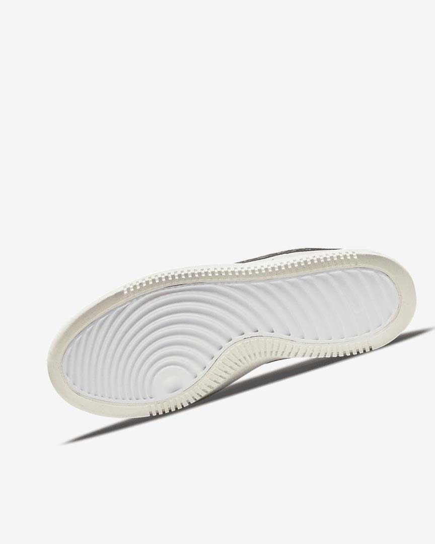 White / Light Beige / Brown Nike Court Vision Alta Women's Sneakers | CA_2413