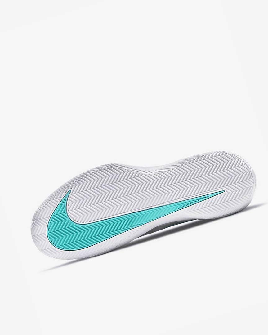 White / Light Beige / Deep Royal Blue / Turquoise Nike Court Air Zoom Vapor Pro Men's Tennis Shoes | CA_5082