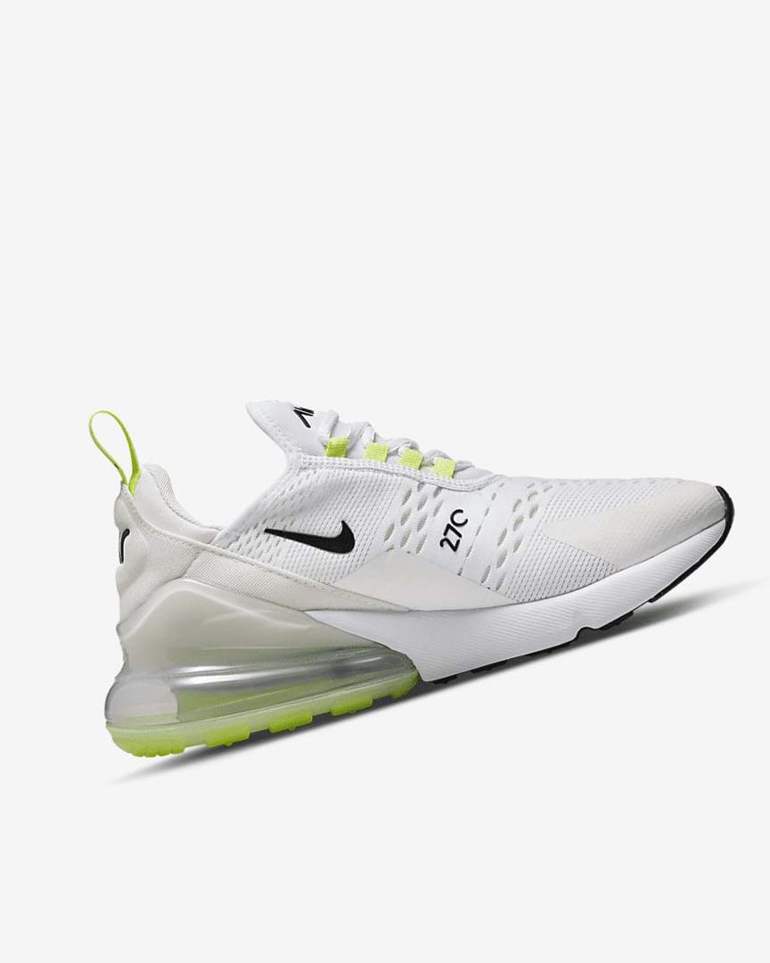 White / Light Beige / Green / Black Nike Air Max 270 Women's Casual Shoes | CA_2550