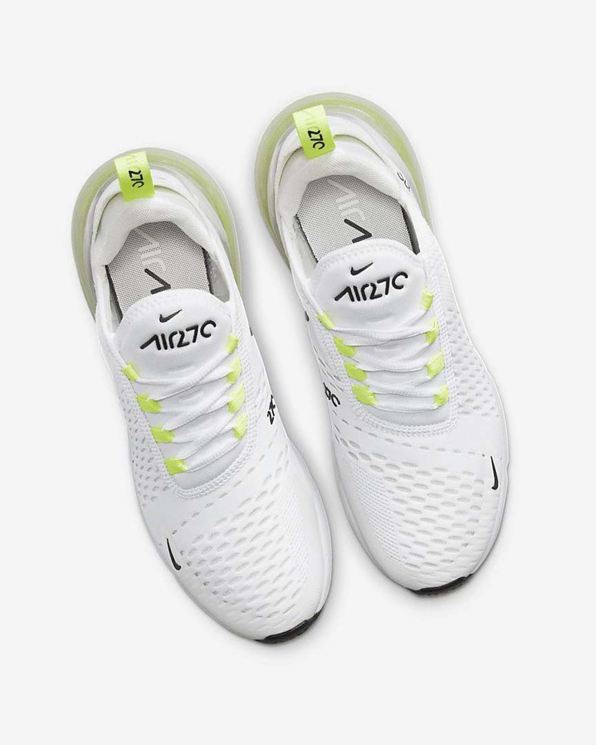 White / Light Beige / Green / Black Nike Air Max 270 Women's Casual Shoes | CA_2550