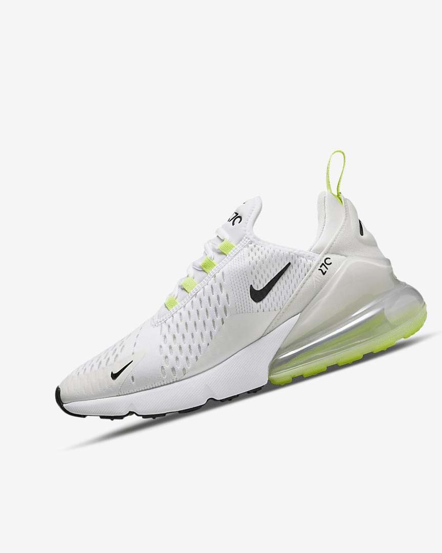 White / Light Beige / Green / Black Nike Air Max 270 Women\'s Casual Shoes | CA_2550