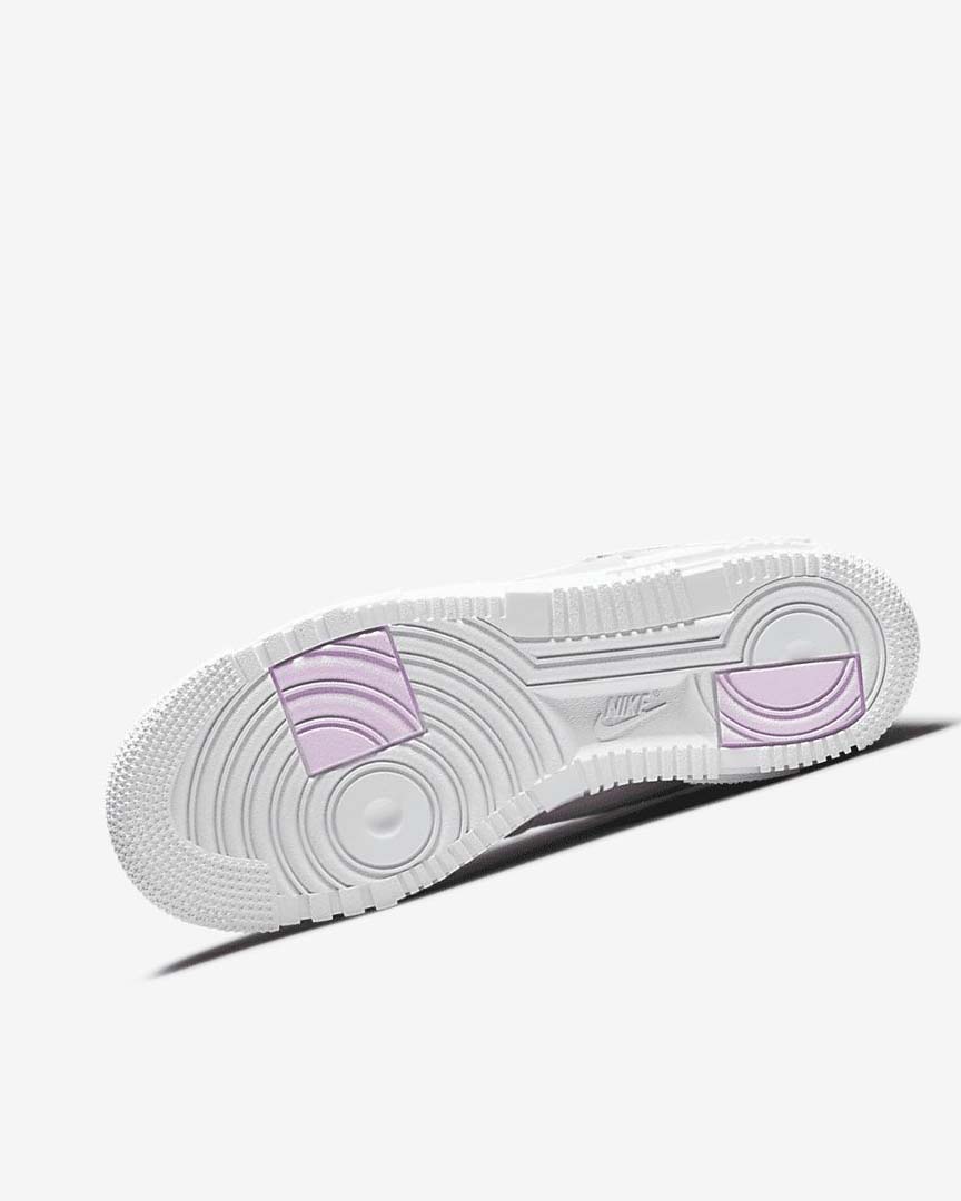 White / Light Beige / Pink Nike Air Force 1 Pixel Women's Sneakers | CA_2715