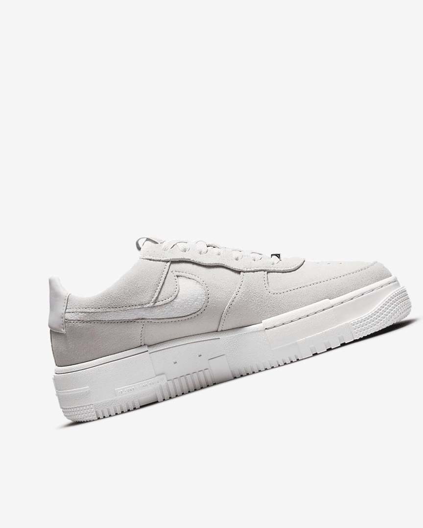 White / Light Beige / Pink Nike Air Force 1 Pixel Women's Sneakers | CA_2715