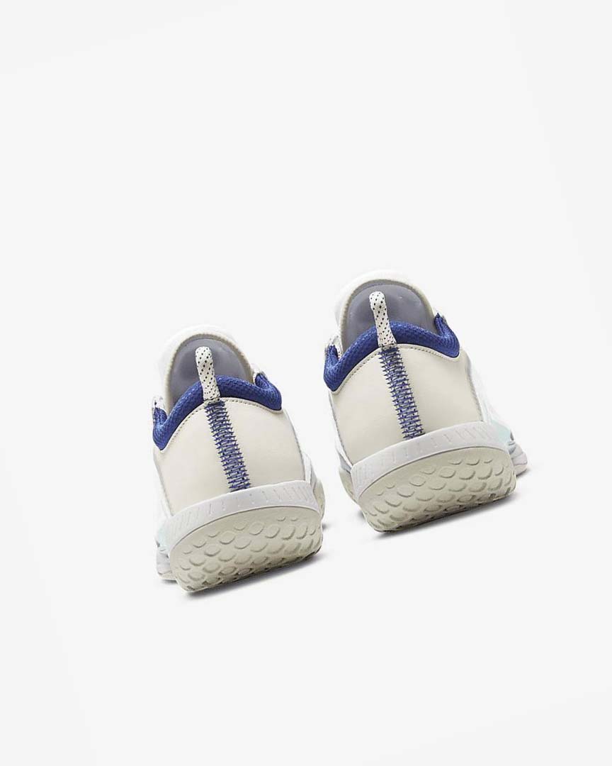 White / Light Beige / Turquoise / Deep Royal Blue Nike Court Zoom NXT Men's Tennis Shoes | CA_2881