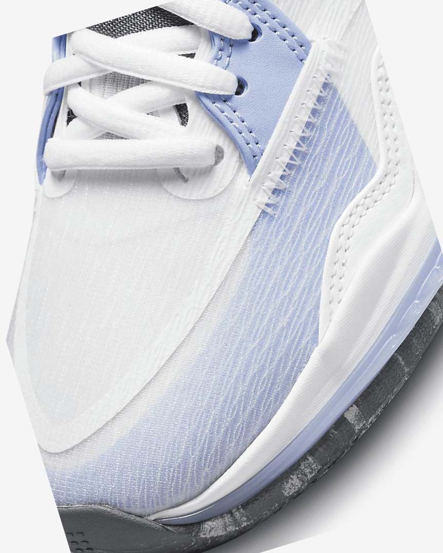 White / Light Blue / Blue / Grey Nike Kyrie Infinity Girls' Basketball Shoes | CA_2342