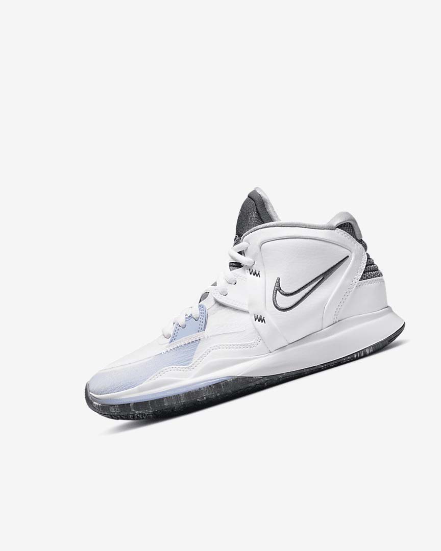 White / Light Blue / Blue / Grey Nike Kyrie Infinity Girls\' Basketball Shoes | CA_2342