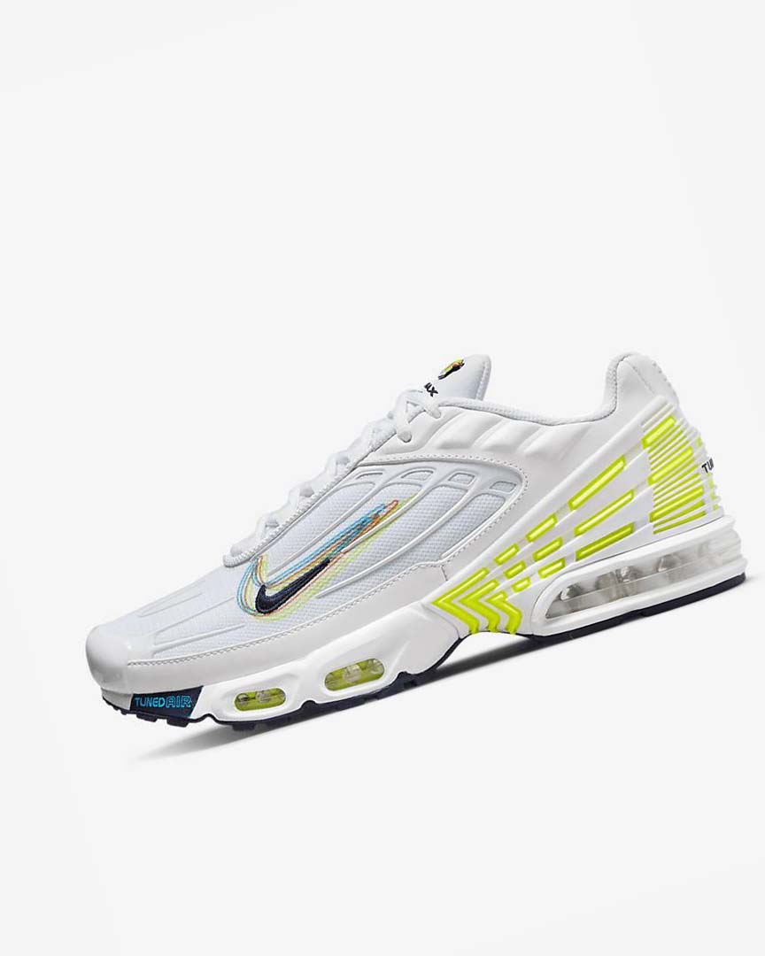 White / Light Blue / Blue Nike Air Max Plus 3 Men\'s Sneakers | CA_5221