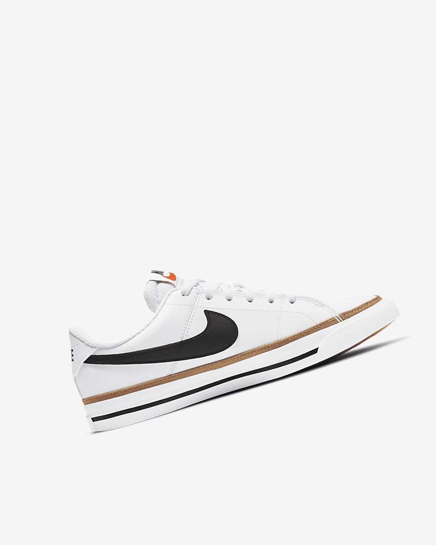 White / Light Brown / Black Nike Court Legacy Boys' Sneakers | CA_4726