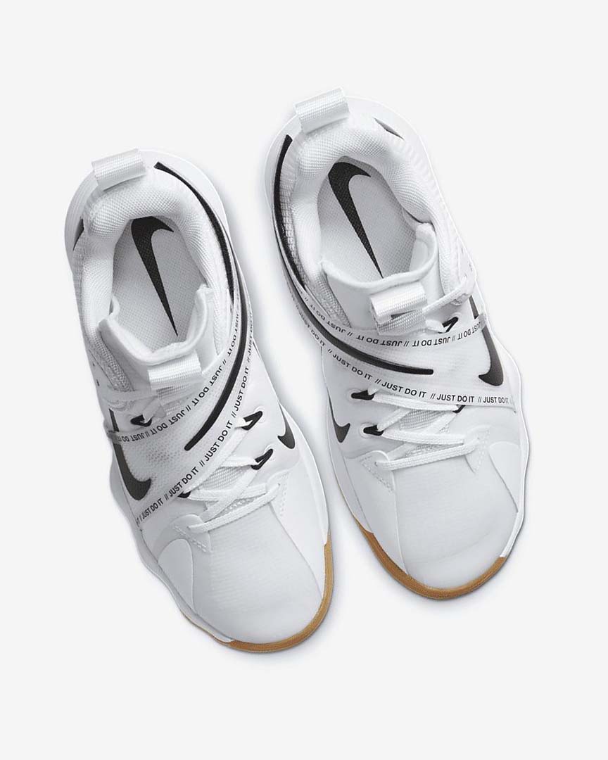 White / Light Brown / Black Nike React HyperSet Women's Volleyball Shoes | CA_3230