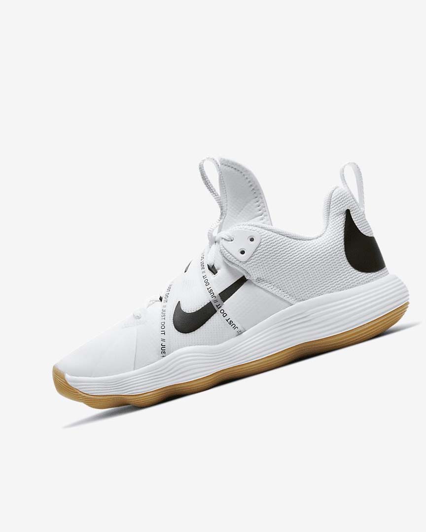 White / Light Brown / Black Nike React HyperSet Women\'s Volleyball Shoes | CA_3230