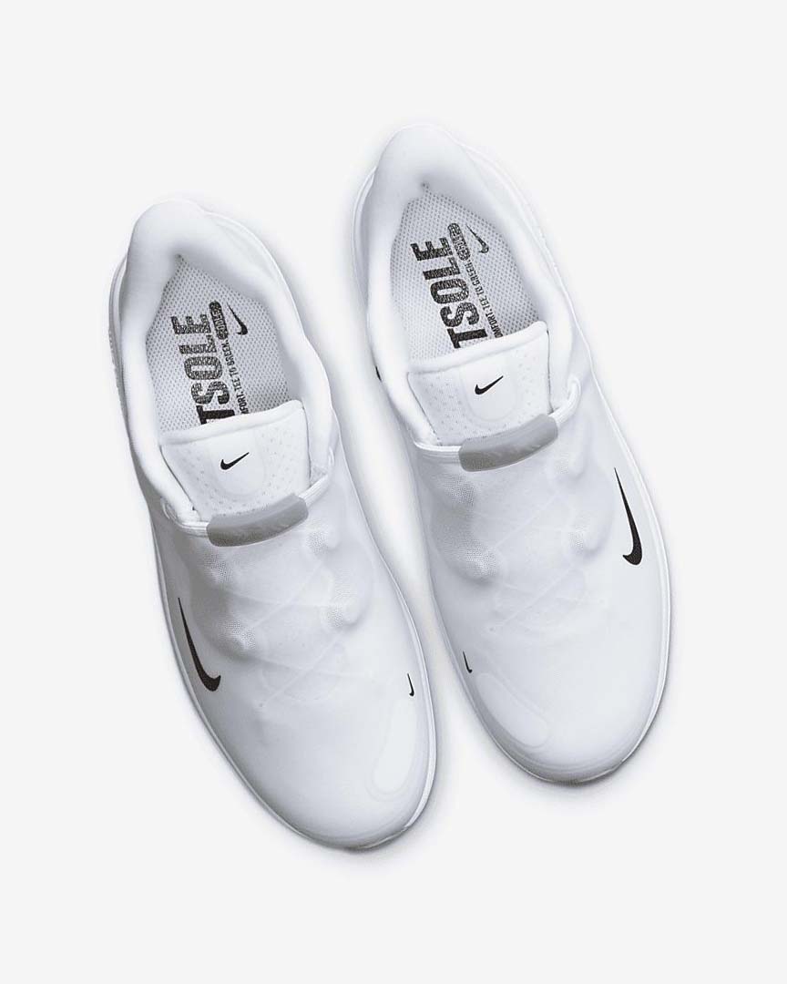 White / Light Grey / Black Nike React Ace Tour Women's Golf Shoes | CA_3156