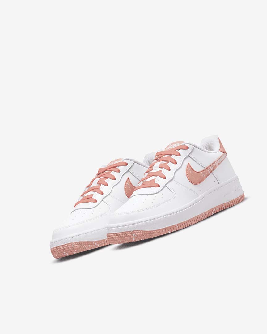 White / Light Nike Air Force 1 LV8 Girls' Sneakers | CA_5241