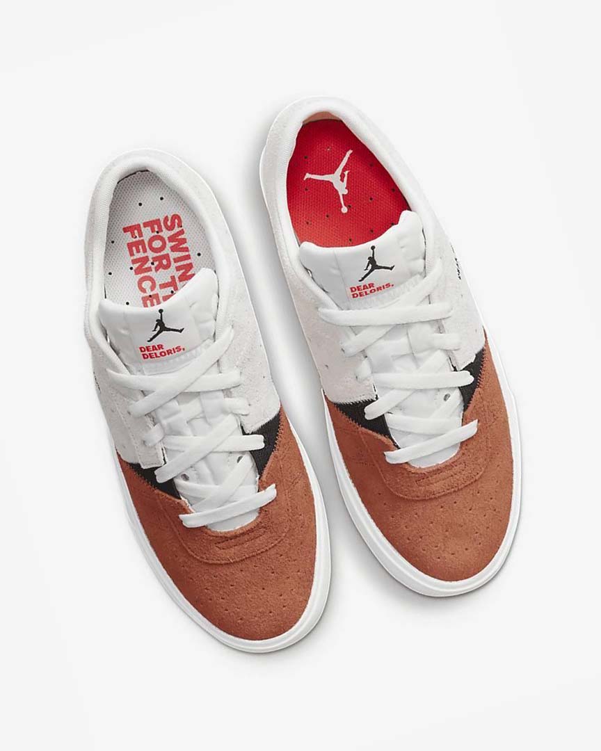 White / Light Red / Black Nike Jordan Series .02 Men's Sneakers | CA_5291