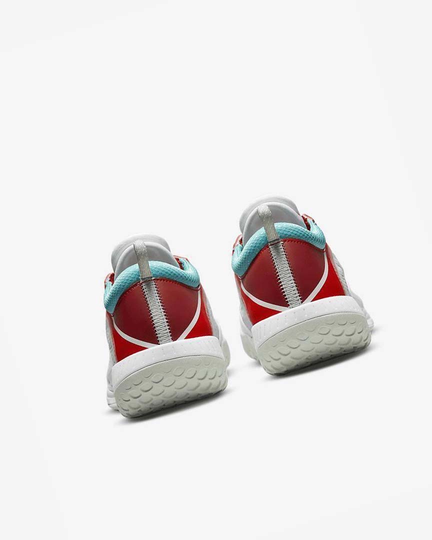 White / Light Silver / Red / Turquoise Nike Court Zoom NXT Men's Tennis Shoes | CA_2960