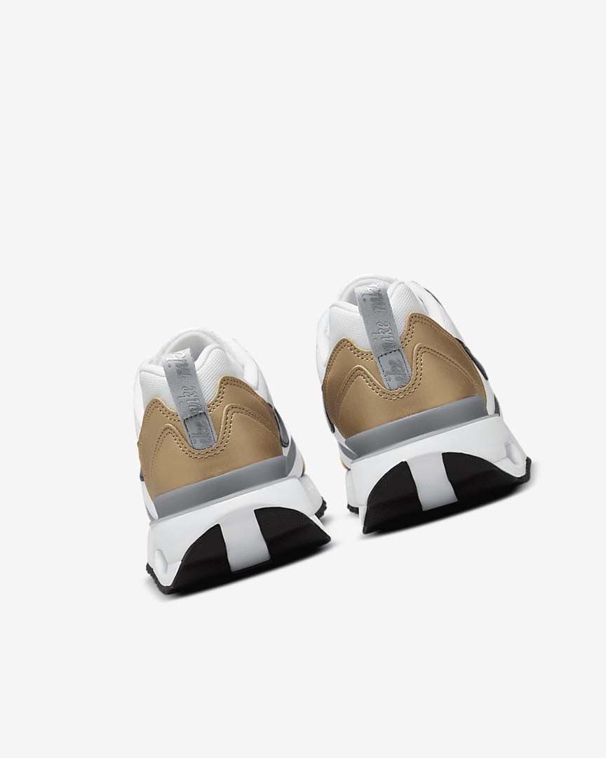 White / Metal Gold / Silver / Black Nike Air Max Dawn SE Women's Sneakers | CA_1146