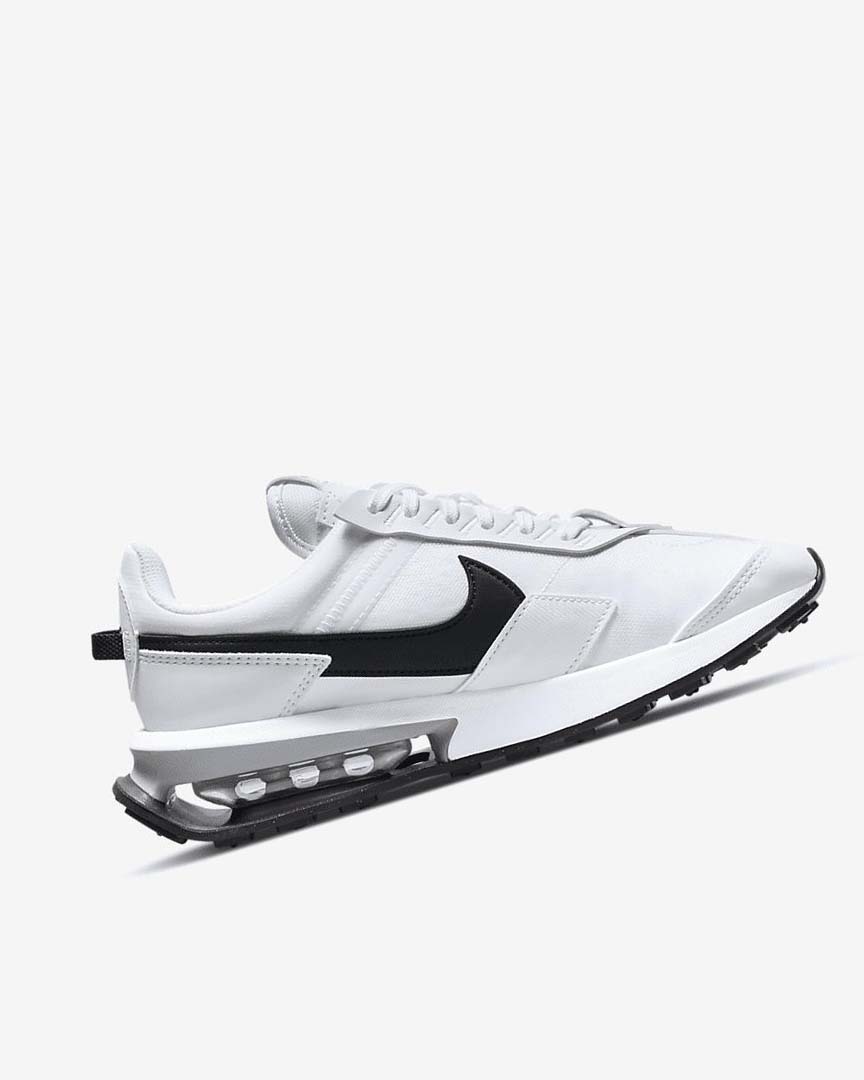 White / Metal Silver / Black Nike Air Max Pre-Day Women's Sneakers | CA_1115
