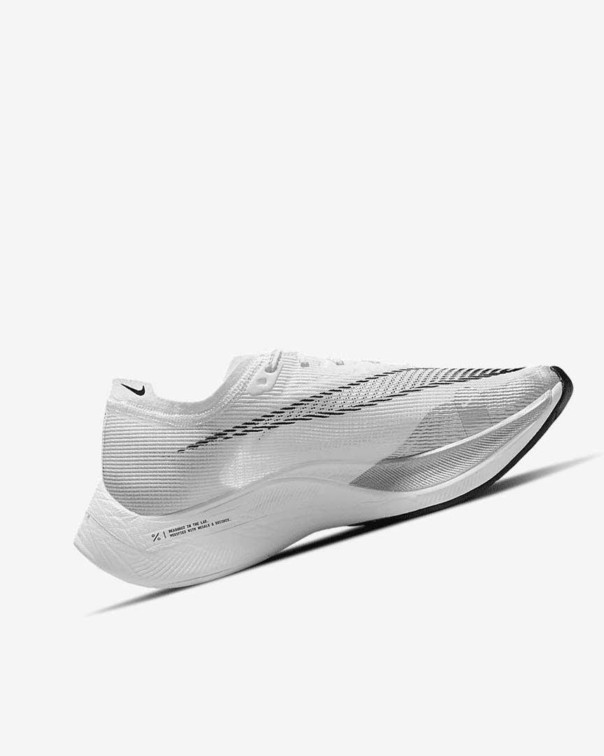 White / Metal Silver / Black Nike ZoomX Vaporfly Next% 2 Women's Running Shoes | CA_3097