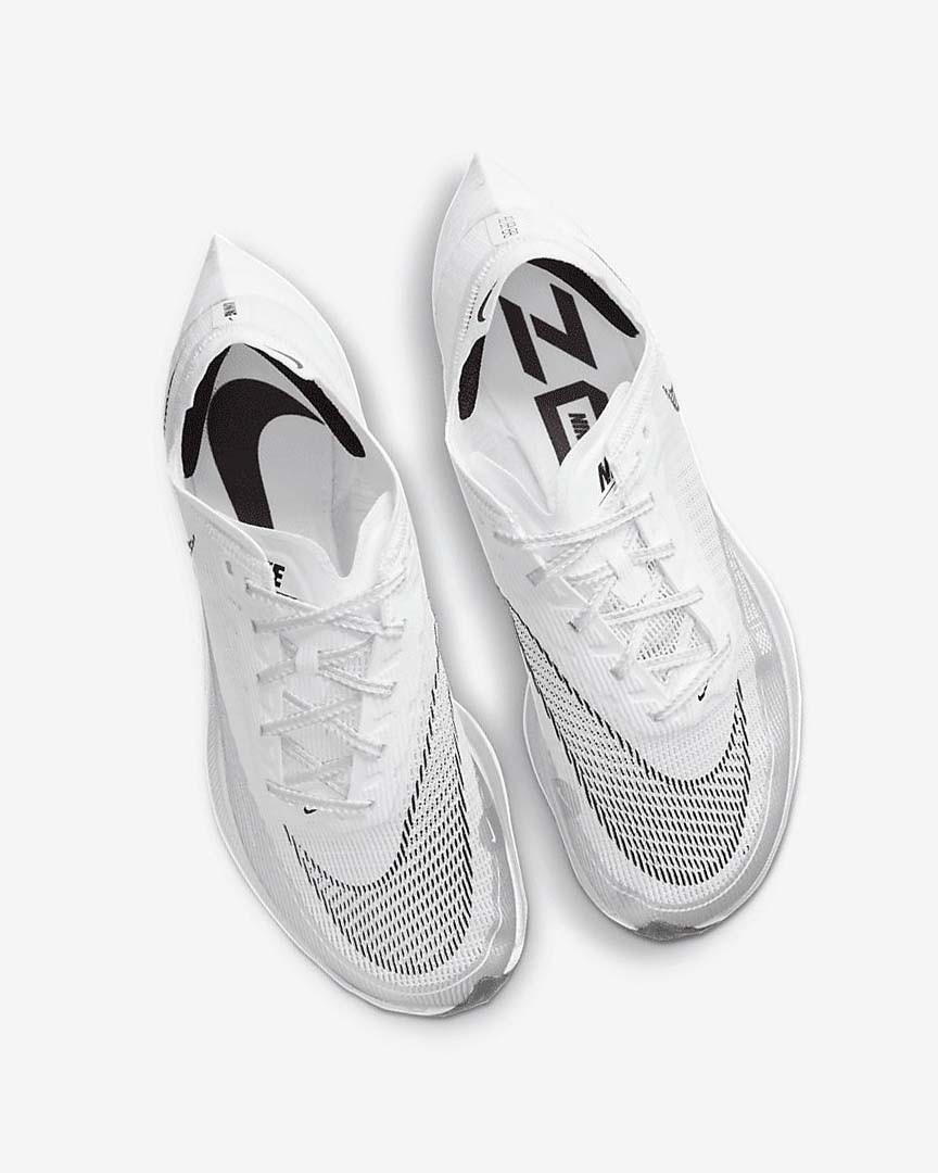 White / Metal Silver / Black Nike ZoomX Vaporfly Next% 2 Women's Running Shoes | CA_3097
