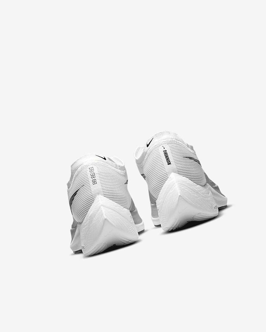 White / Metal Silver / Black Nike ZoomX Vaporfly Next% 2 Women's Running Shoes | CA_3097
